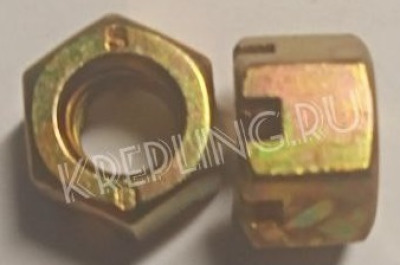 Гайка М8.8.019 DIN 935/ISO 7035/ГОСТ 5918 - вид 1 миниатюра